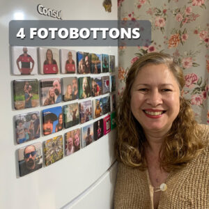FotoBotton - 4 Foto Bottons Magnéticos