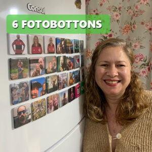 FotoBotton - 6 Foto Bottons Magnéticos