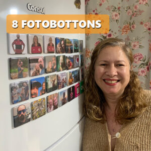 FotoBotton - 8 Foto Bottons Magnéticos
